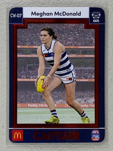 #CW-07 Meghan McDonald - Geelong Cats - AFL Captains Red - 2023 AFL Team Coach
