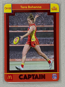 #CW-08 Tara Bohanna - Gold Coast Suns - AFL Captains Red - 2023 AFL Team Coach