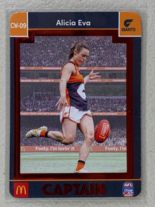 #CW-09 Alicia Eva - GWS Giants - AFL Captains Red - 2023 AFL Team Coach