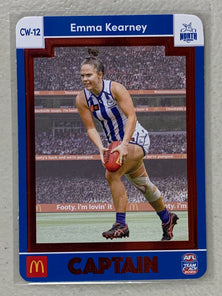 #CW-12 Emma Kearney - North Melbourne Kangaroos - AFL Captains Red - 2023 AFL Team Coach
