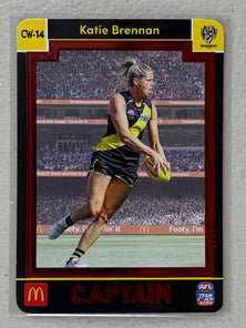 #CW-14 Katie Brennan - Richmond Tigers - AFL Captains Red - 2023 AFL Team Coach