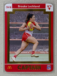 #CW-16 Brooke Lochland - Sydney Swans - AFL Captains Gold - 2023 AFL Team Coach