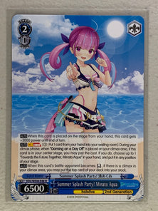 Summer Splash Party! Minato Aqua - HOL/WE44-E48 N - Weiss Schwarz Hololive Production Summer Collection