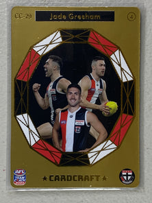 #CC-29 Jade Gresham - St Kilda Saints - AFL Card Craft - 2023 AFL Team Coach