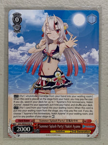 Summer Splash Party! Nakiri Ayame - HOL/WE44-E30 N - Weiss Schwarz Hololive Production Summer Collection