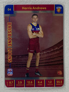 #04 Harris Andrews - Brisbane Lions - AFL Silver - 2023 AFL Team Coach