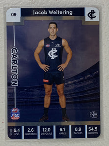 #09 Jacob Weitering - Carlton Blues - AFL Silver - 2023 AFL Team Coach