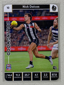 #10 Nick Daicos - Collingwood Magpies - AFL Common - 2023 AFL Team Coach