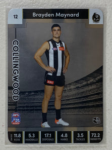 #12 Brayden Maynard - Collingwood Magpies - AFL Silver - 2023 AFL Team Coach