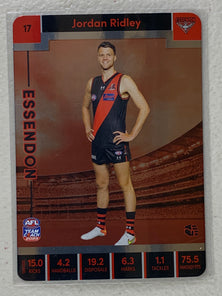 #17 Jordan Ridley - Essendon Bombers - AFL Silver - 2023 AFL Team Coach
