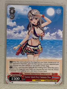 Summer Splash Party! Sakamata Chloe - HOL/WE44-E27 N - Weiss Schwarz Hololive Production Summer Collection
