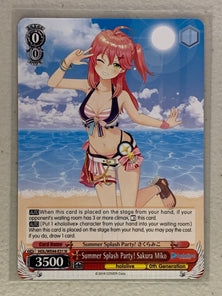 Summer Splash Party! Sakura Miko - HOL/WE44-E31 N - Weiss Schwarz Hololive Production Summer Collection