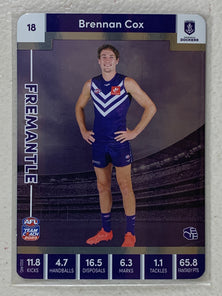 #18 Brennan Cox - Fremantle Dockers - AFL Silver - 2023 AFL Team Coach