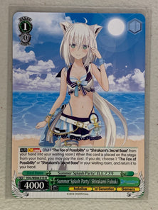 Summer Splash Party! Shirakami Fubuki - HOL/WE44-E19 N - Weiss Schwarz Hololive Production Summer Collection