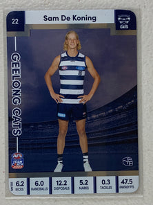 #22 Sam De Koning - Geelong Cats - AFL Silver - 2023 AFL Team Coach