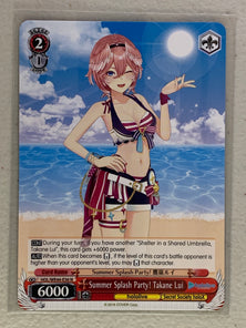 Summer Splash Party! Takane Lui - HOL/WE44-E36 N - Weiss Schwarz Hololive Production Summer Collection