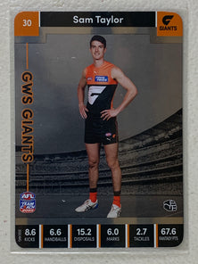 #30 Sam Taylor - GWS Giants - AFL Silver - 2023 AFL Team Coach