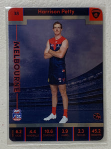#38 Harrison Petty - Melbourne Demons - AFL Silver - 2023 AFL Team Coach