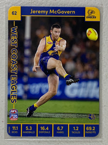 #62 Jeremy McGovern - West Coast Eagles - AFL Common - 2023 AFL Team Coach