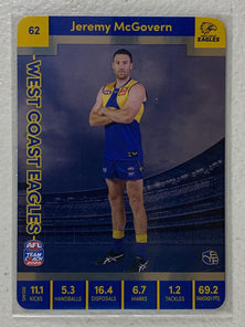 #62 Jeremy McGovern - West Coast Eagles - AFL Silver - 2023 AFL Team Coach