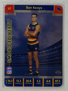 #67 Ben Keays - Adelaide Crows - AFL Silver - 2023 AFL Team Coach