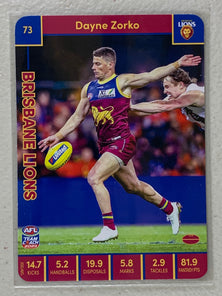 #73 Dayne Zorko - Brisbane Lions - AFL Common - 2023 AFL Team Coach