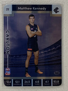 #77 Matthew Kennedy - Carlton Blues - AFL Silver - 2023 AFL Team Coach