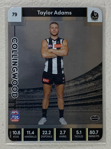 #79 Taylor Adams - Collingwood Magpies - AFL Silver - 2023 AFL Team Coach