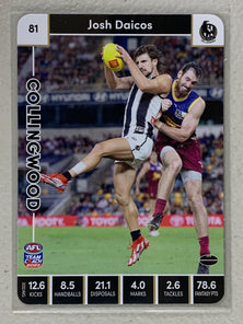 #81 Josh Daicos - Collingwood Magpies - AFL Common - 2023 AFL Team Coach