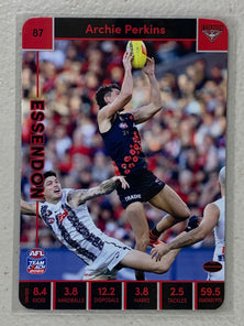 #87 Archie Perkins - Essendon Bombers - AFL Common - 2023 AFL Team Coach