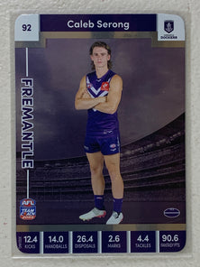 #92 Caleb Serong - Fremantle Dockers - AFL Silver - 2023 AFL Team Coach