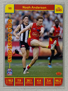 #98 Noah Anderson - Gold Coast Suns - AFL Common - 2023 AFL Team Coach