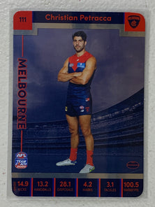 #111 Christian Petracca - Melbourne Demons - AFL Silver - 2023 AFL Team Coach