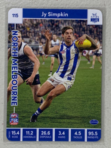 #115 Jy Simpkin - North Melbourne Kangaroos - AFL Common - 2023 AFL Team Coach