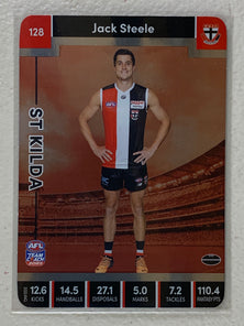 #128 Jack Steele - St Kilda Saints - AFL Silver - 2023 AFL Team Coach