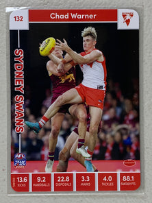 #132 Chad Warner - Sydney Swans - AFL Common - 2023 AFL Team Coach