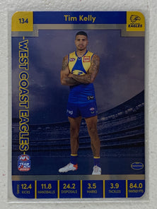 #134 Tim Kelly - West Coast Eagles - AFL Silver - 2023 AFL Team Coach