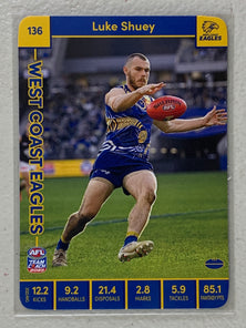 #136 Luke Shuey - West Coast Eagles - AFL Common - 2023 AFL Team Coach