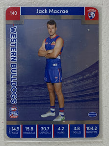 #140 Jack Macrae - Western Bulldogs - AFL Silver - 2023 AFL Team Coach