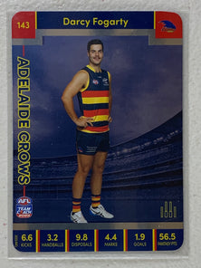 #143 Darcy Fogarty - Adelaide Crows - AFL Silver - 2023 AFL Team Coach
