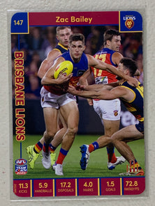 #147 Zac Bailey - Brisbane Lions - AFL Common - 2023 AFL Team Coach