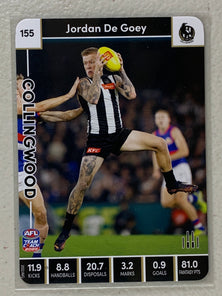 #155 Jordan De Goey - Collingwood Magpies - AFL Common - 2023 AFL Team Coach