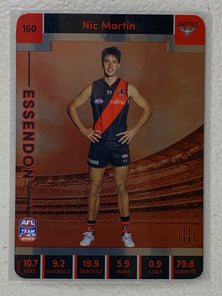 #160 Nic Martin - Essendon Bombers - AFL Silver - 2023 AFL Team Coach