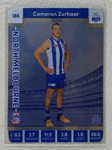 #186 Cameron Zurhaar - North Melbourne Kangaroos - AFL Silver - 2023 AFL Team Coach