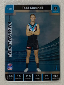 #189 Todd Marshall - Port Adelaide Power - AFL Silver - 2023 AFL Team Coach