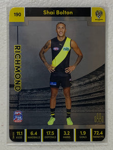 #190 Shai Bolton - Richmond Tigers - AFL Silver - 2023 AFL Team Coach