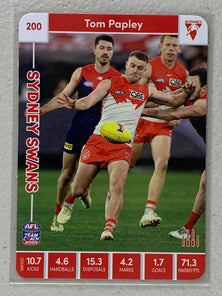 #200 Tom Papley - Sydney Swans - AFL Common - 2023 AFL Team Coach