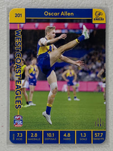 #201 Oscar Allen - West Coast Eagles - AFL Common - 2023 AFL Team Coach