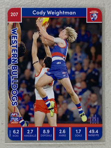 #207 Cody Weightman - Western Bulldogs - AFL Common - 2023 AFL Team Coach