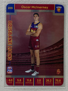 #209 Oscar McInerney - Brisbane Lions - AFL Silver - 2023 AFL Team Coach